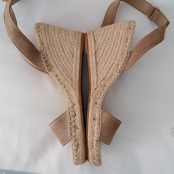 Tory Burch Bima Espadrille Sport Suede Wedge 7.5 - Picture 6 of 16